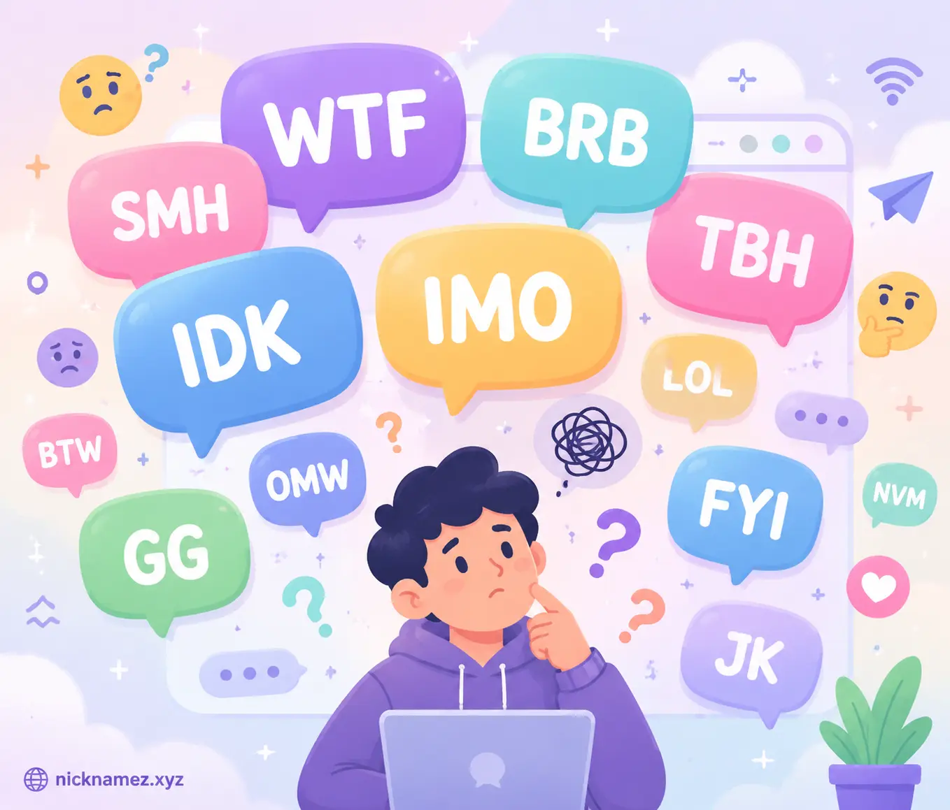 Confusing acronyms appearing in fast-paced digital conversations